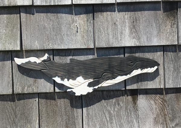 humpback whale wall plaque